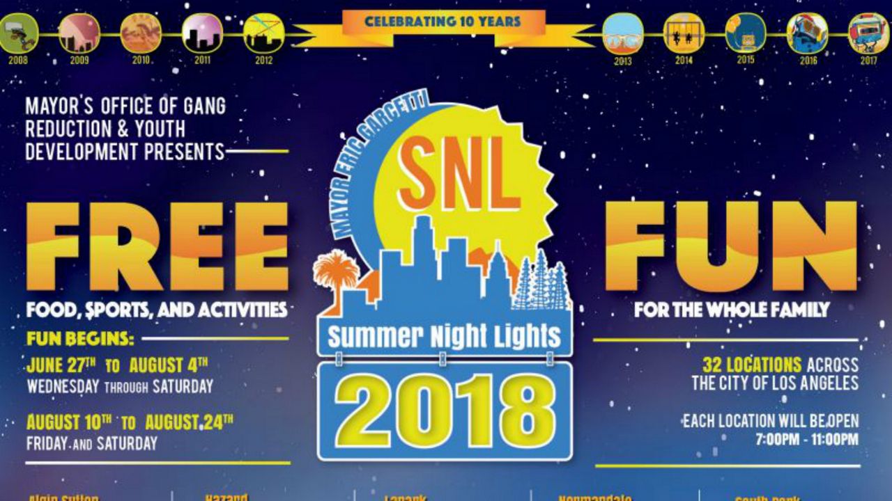 Summer Night Lights  Mayor's Office Gang Reduction & Youth Development