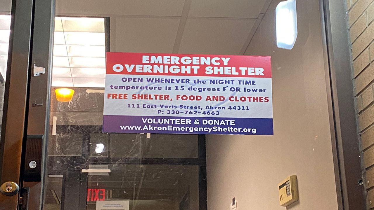 Akron's Emergency Overnight Shelter provides a safe place for the area’s homeless to sleep when temperatures become dangerously cold. 