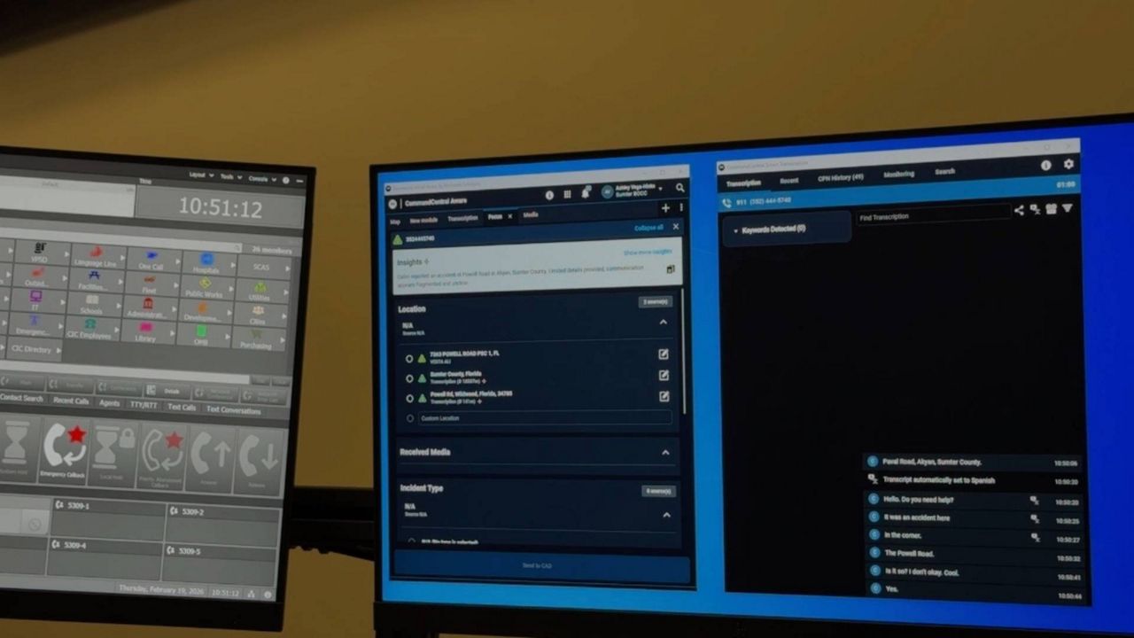 Sumter County uses AI in 911 dispatch center
