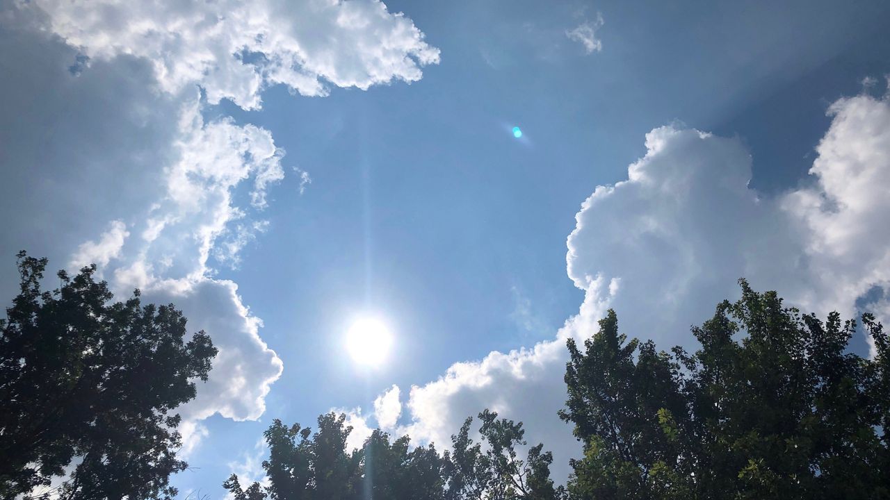 Showers move out and sunshine moves in 