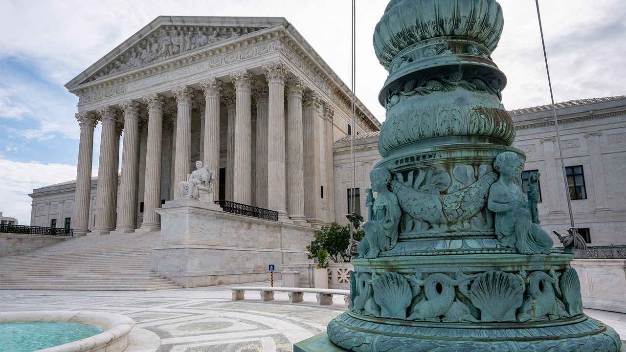 The Supreme Court is seen in Washington, early Monday, June 15, 2020. (AP Photo/J. Scott Applewhite)