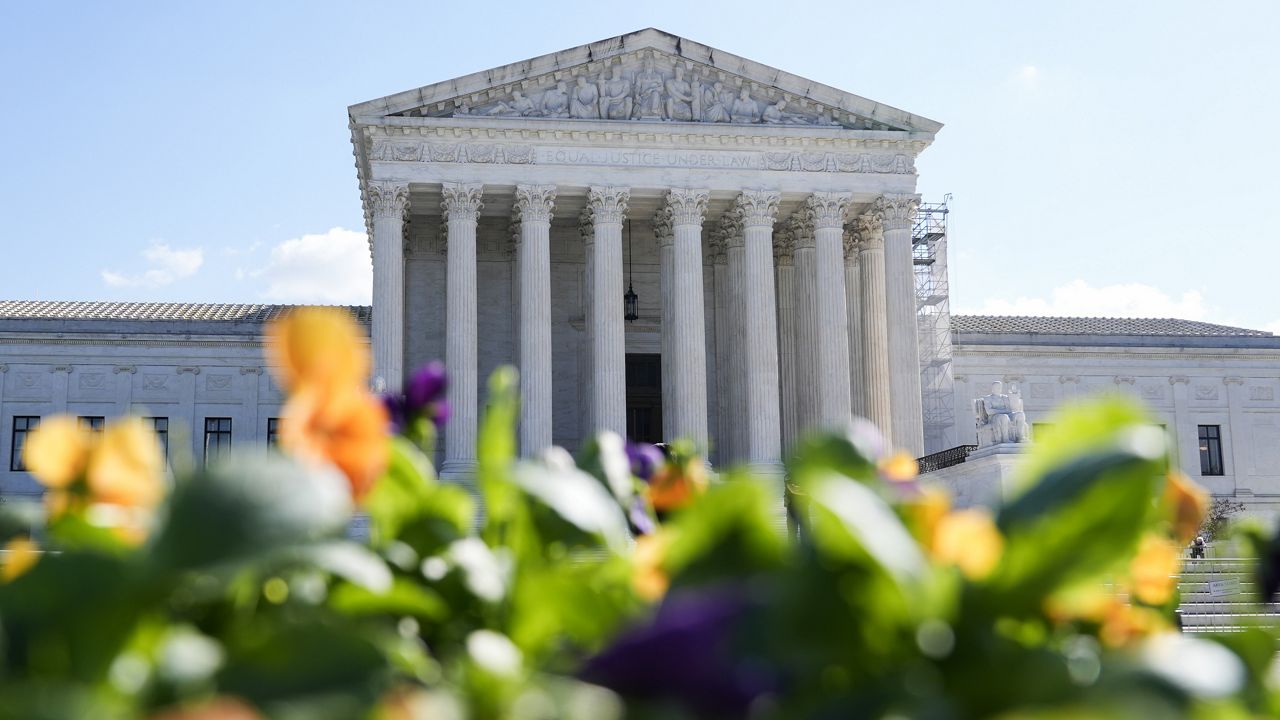 The Supreme Court is seen on Monday, Oct. 7, 2024, in Washington. (AP Photo/Mariam Zuhaib)