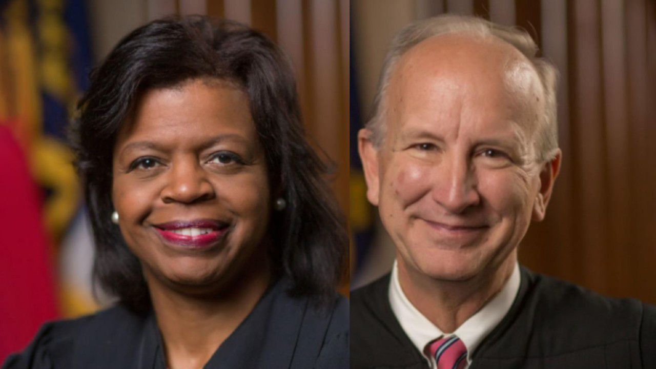 Chief Justice Cheri Beasley and Justice Paul Newby