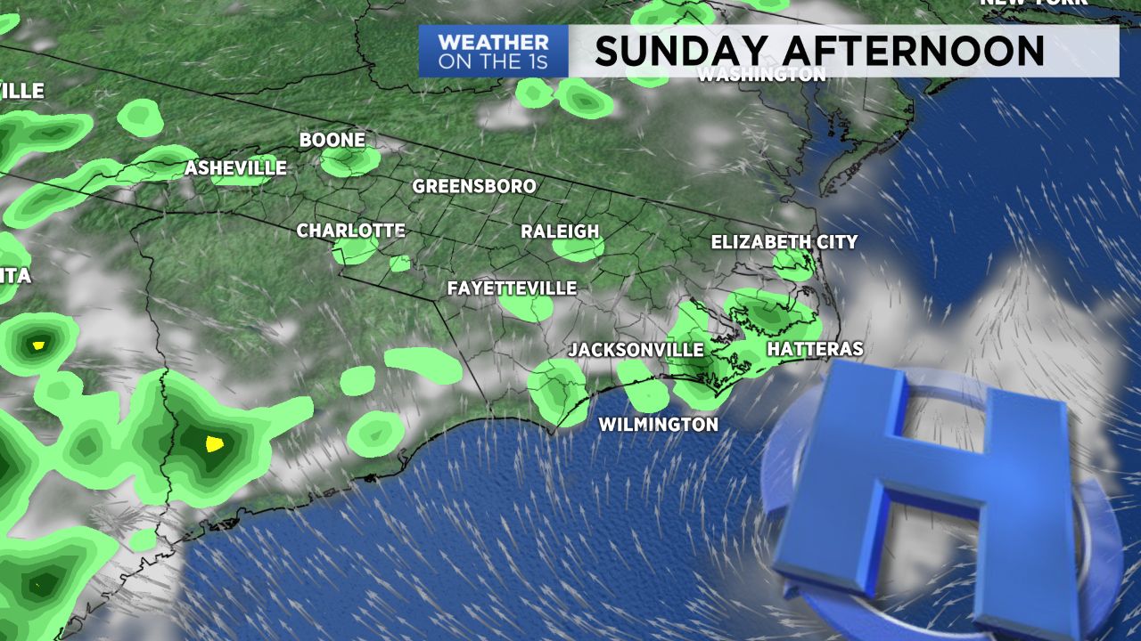 Scattered afternoon thunderstorms for Father's Day