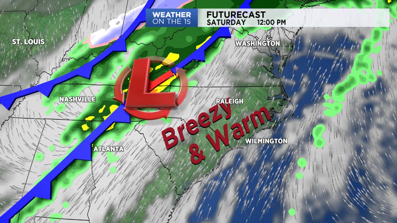 Breezy and Warm for Saturday