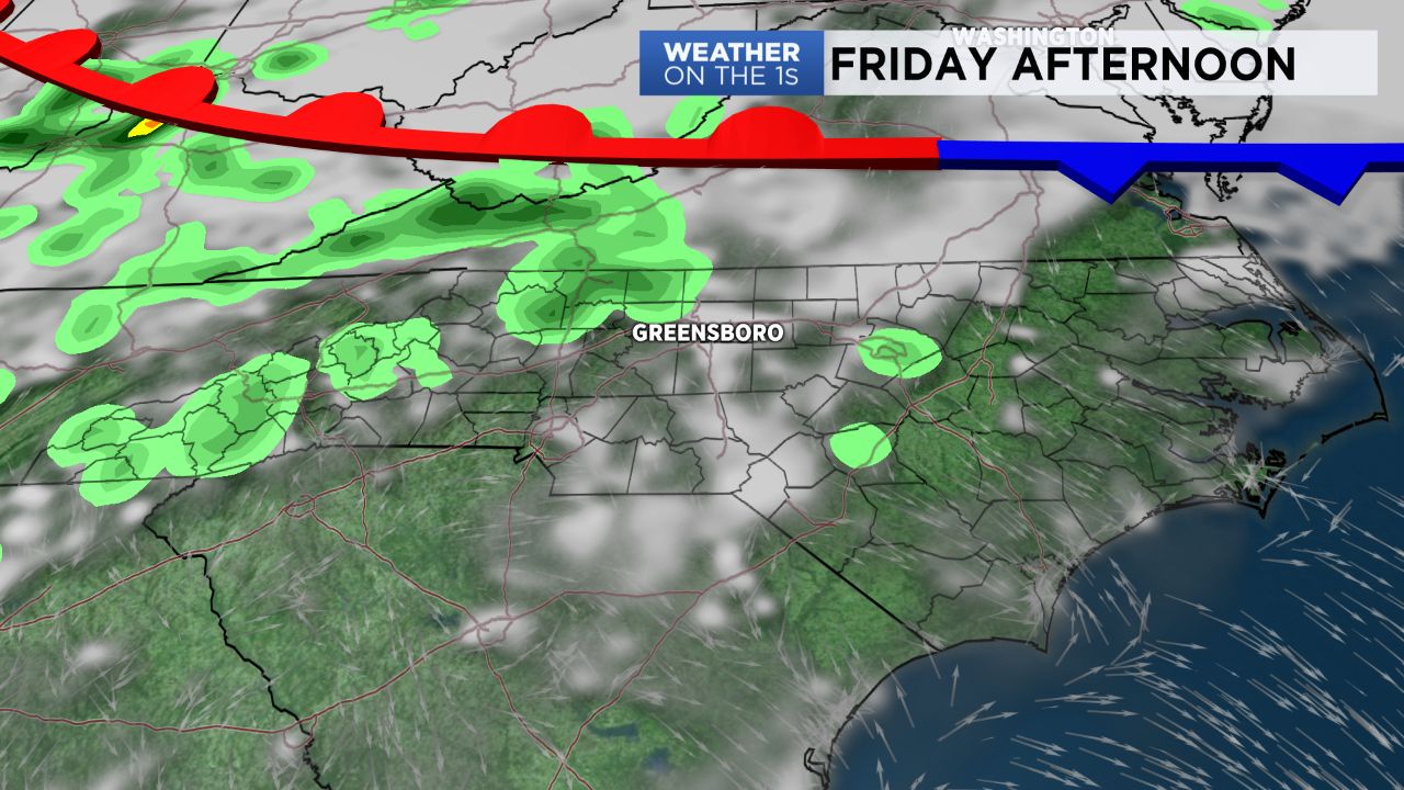 Showers possible late Friday