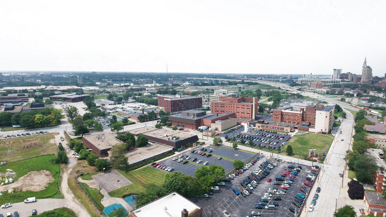 St. Vincent Charity Medical Center as it currently stands. (Photo Courtesy SVCMC)