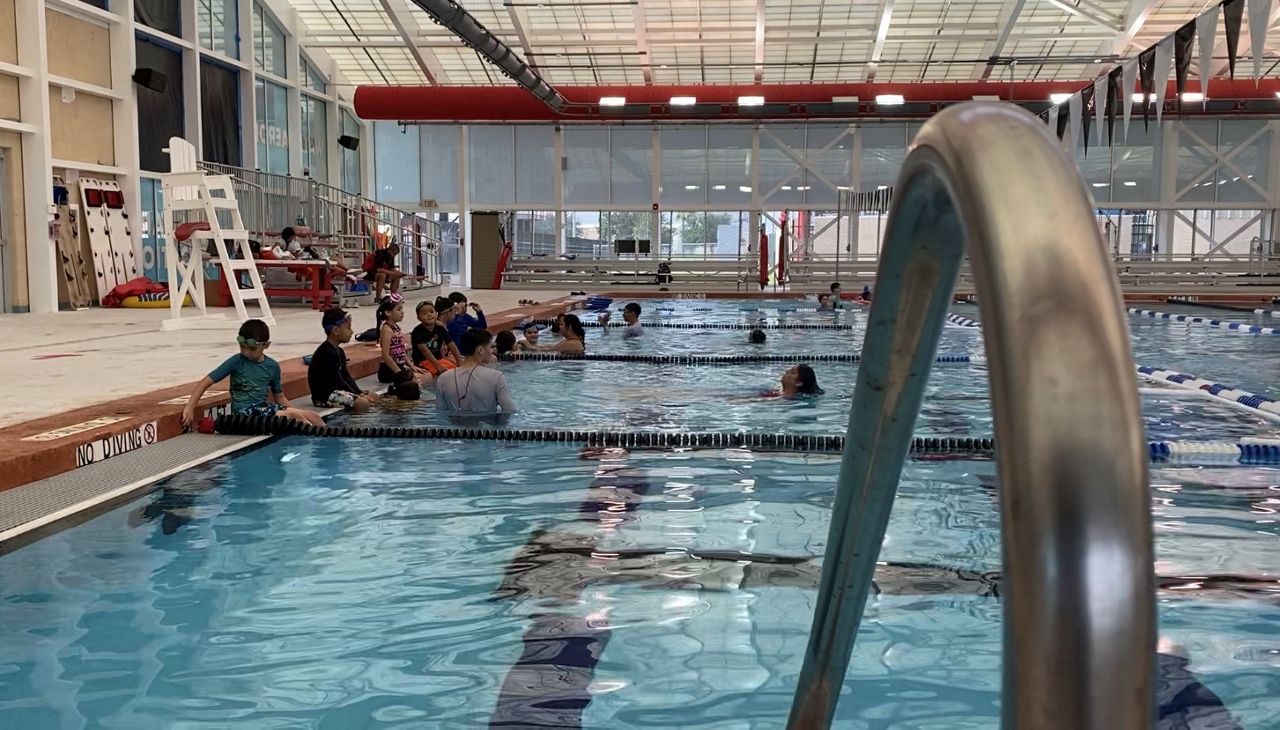 The swimming pool at La Joya ISD (photo credit: Adolfo Muniz/Spectrum News 1)