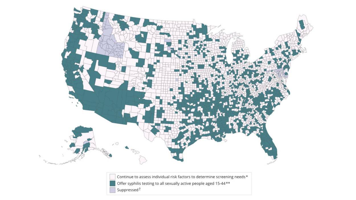 Syphilis cases in U.S. newborns skyrocketed in 2022