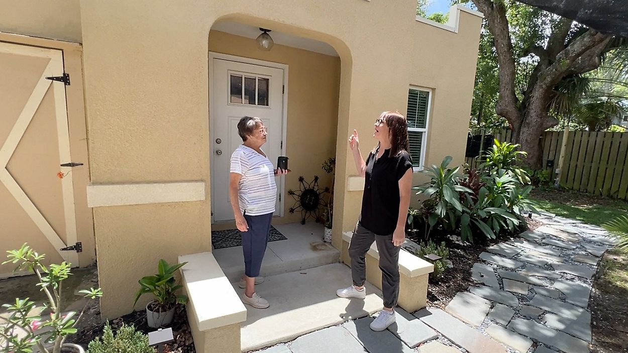 Stacey Jenkins and her mother, Sue, give a walkthrough of their ADU in Seminole Heights. (Spectrum News)