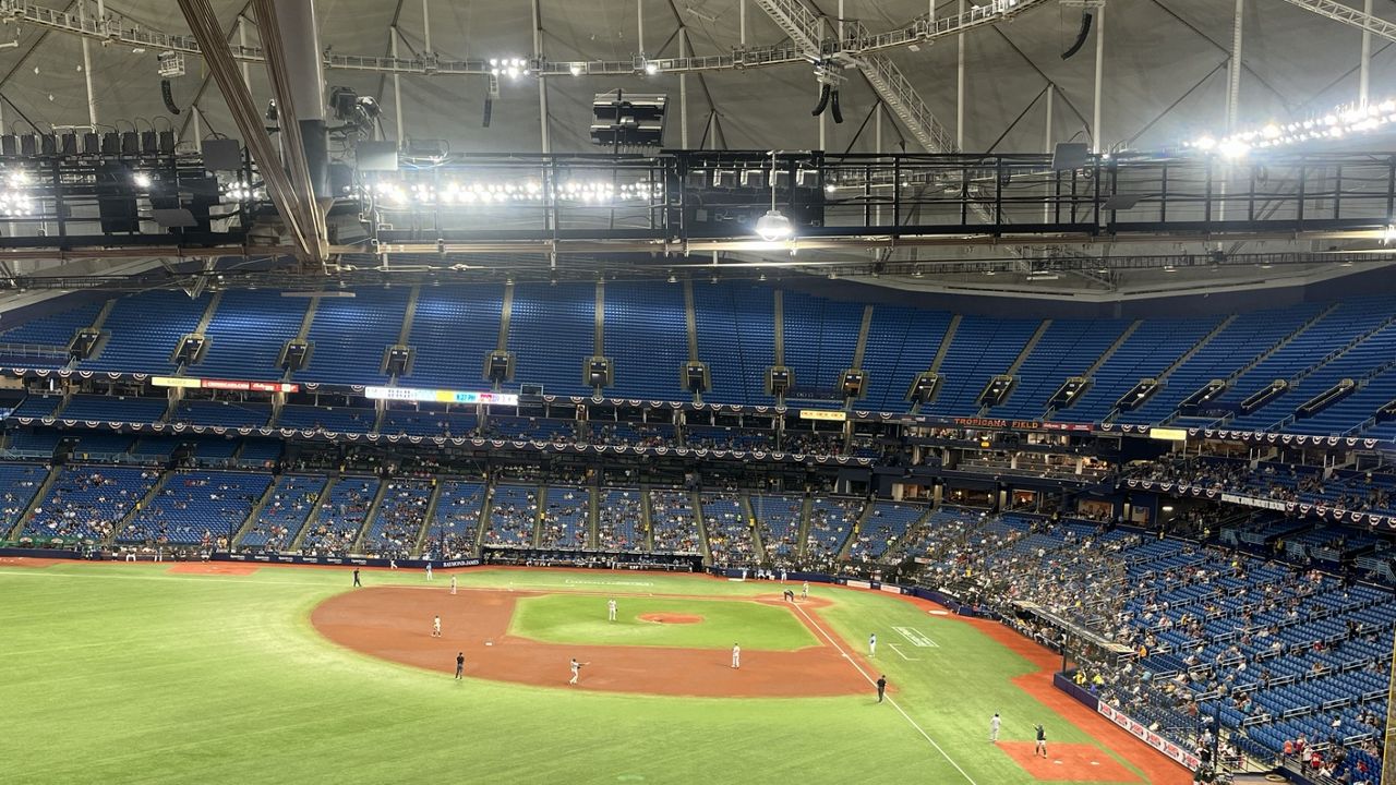 Tampa Bay Rays Tropicana Field in St. Petersburg, FL. (Spectrum Bay News 9/Angie Angers)