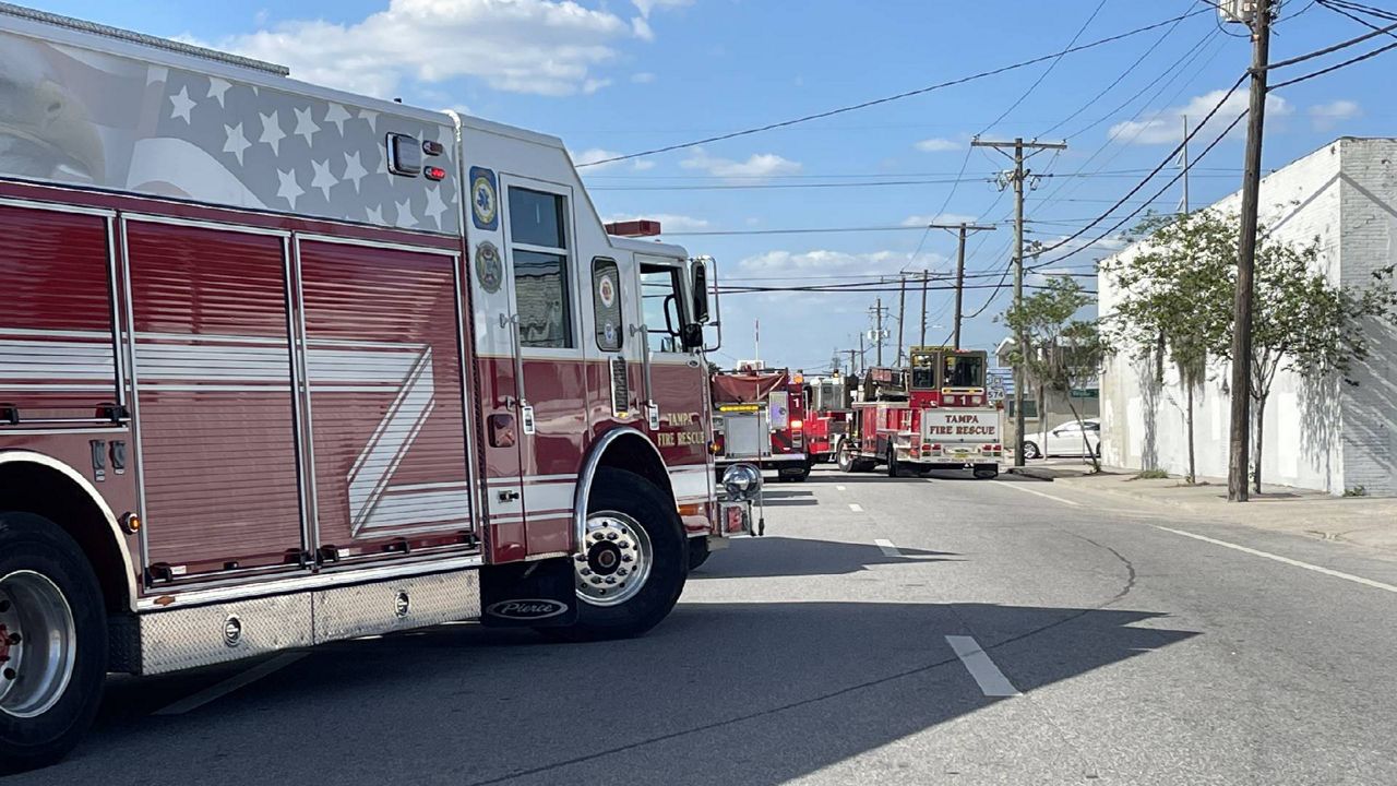 Tampa Fire Rescue vehicles (Spectrum News)