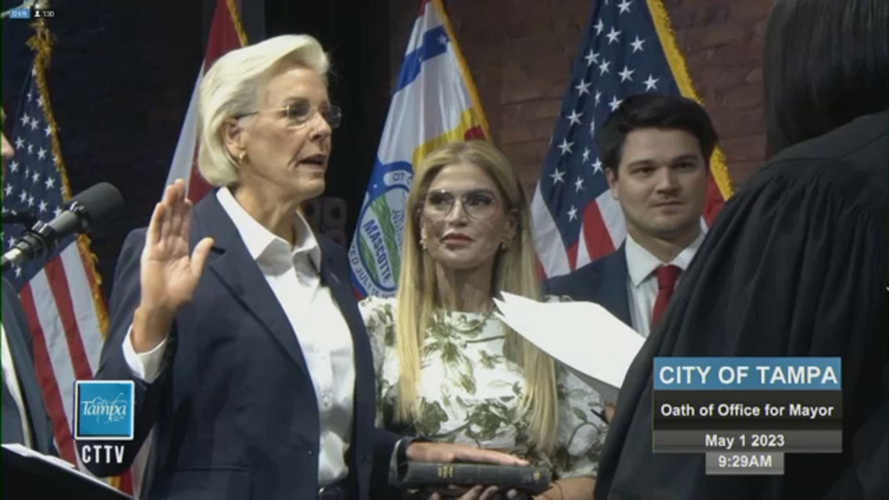 Mayor Jane Castor and the Tampa City Council were sworn into office on Monday morning. (Courtesy of city of Tampa)