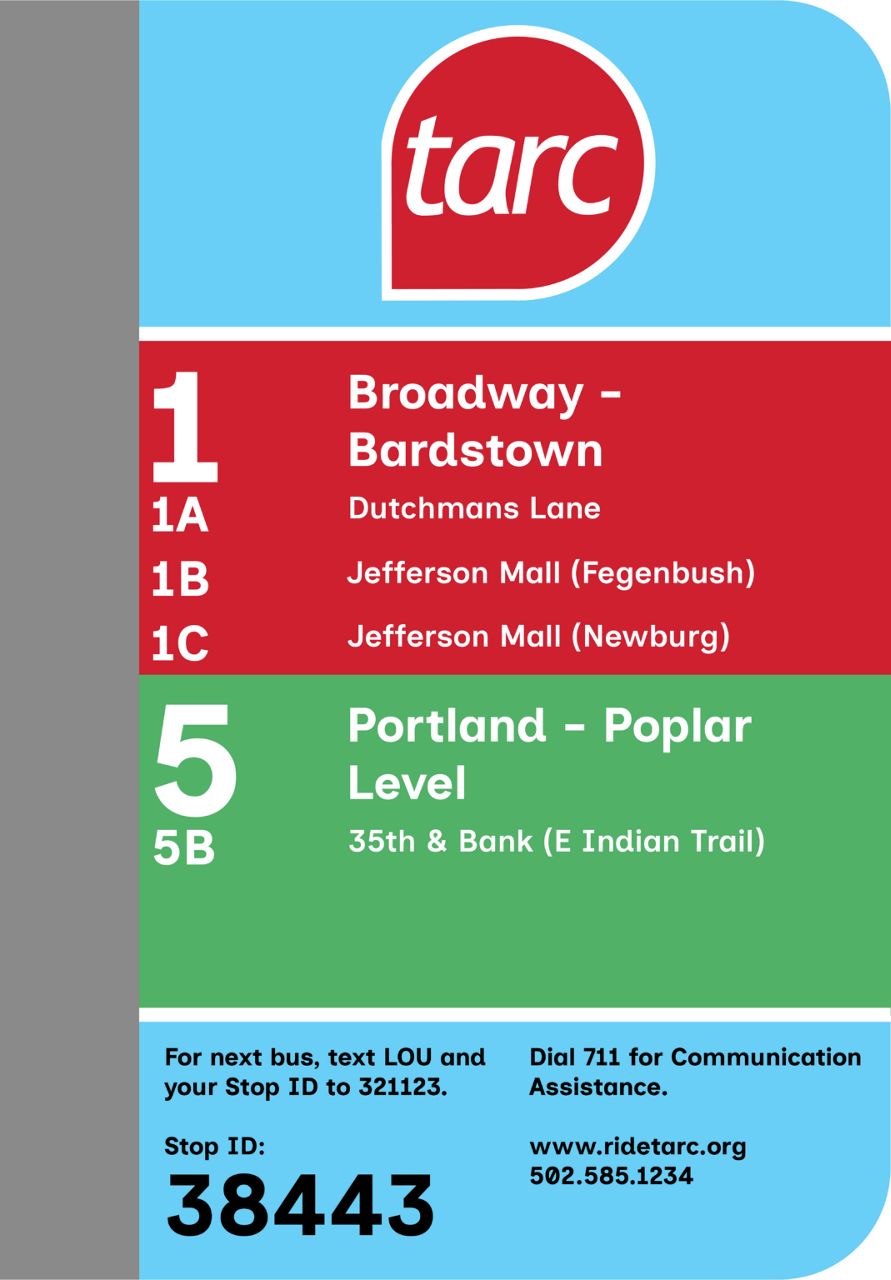 TARC updates bus stop signs