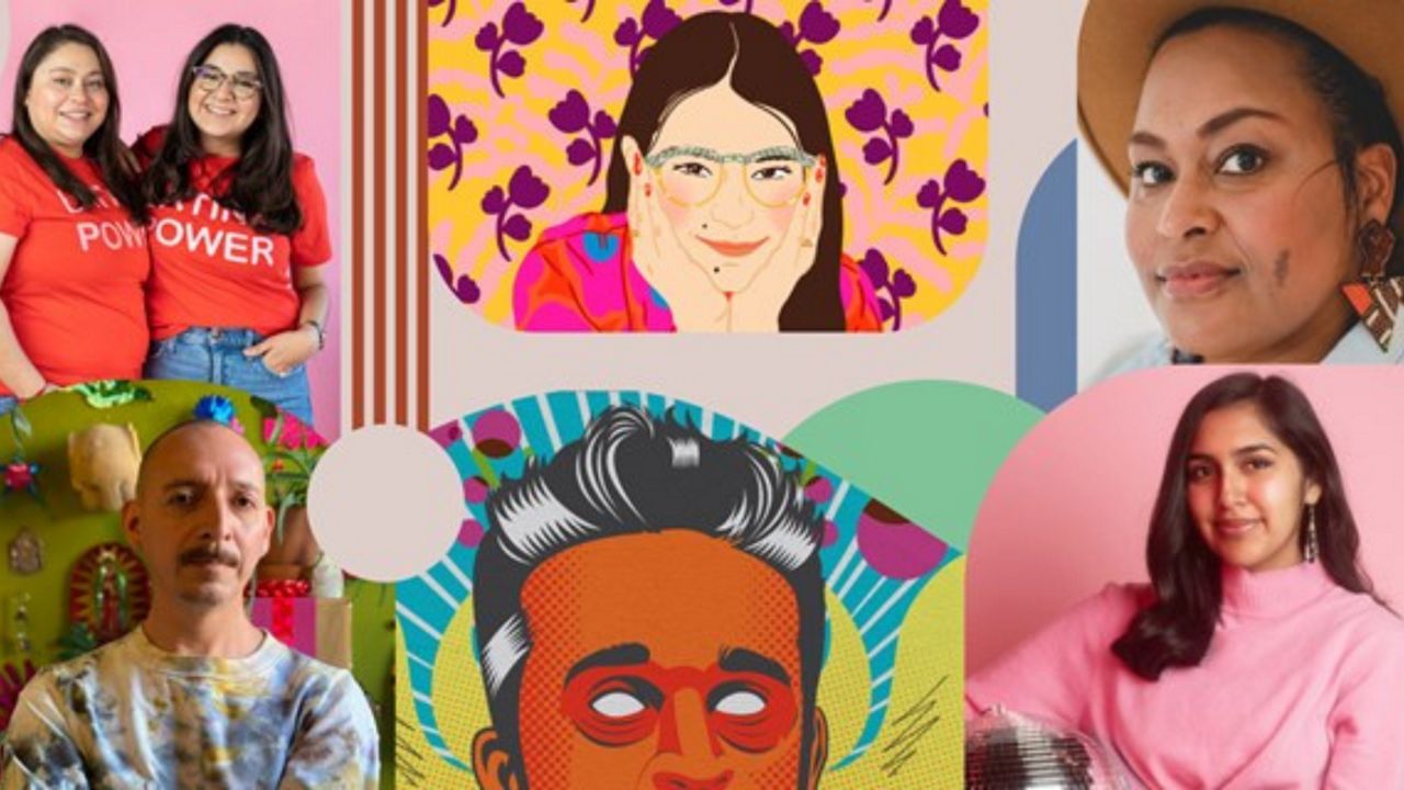 A collage of Latino artists and creators that Target selected to partner with for its limited collection during Hispanic Heritage Month. (Target) 