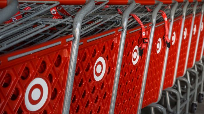 Target shopping carts. (File)