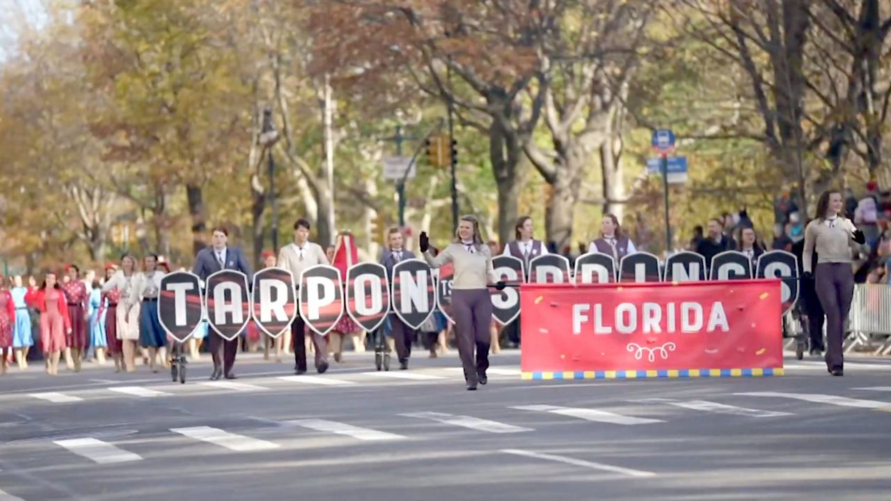 Tarpon Springs band marches in Macy's parade