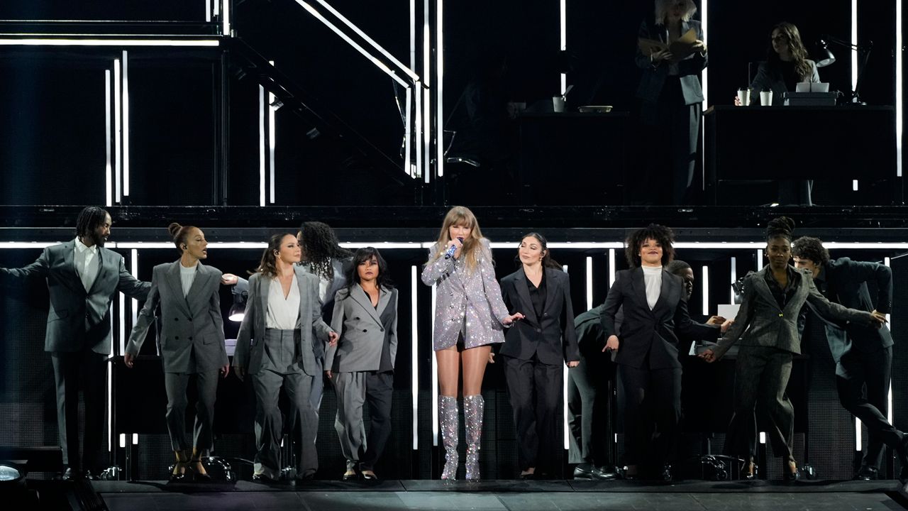 Taylor Swift is holding two shows in Cincinnati this weekend. (AP Photo/Ashley Landis)