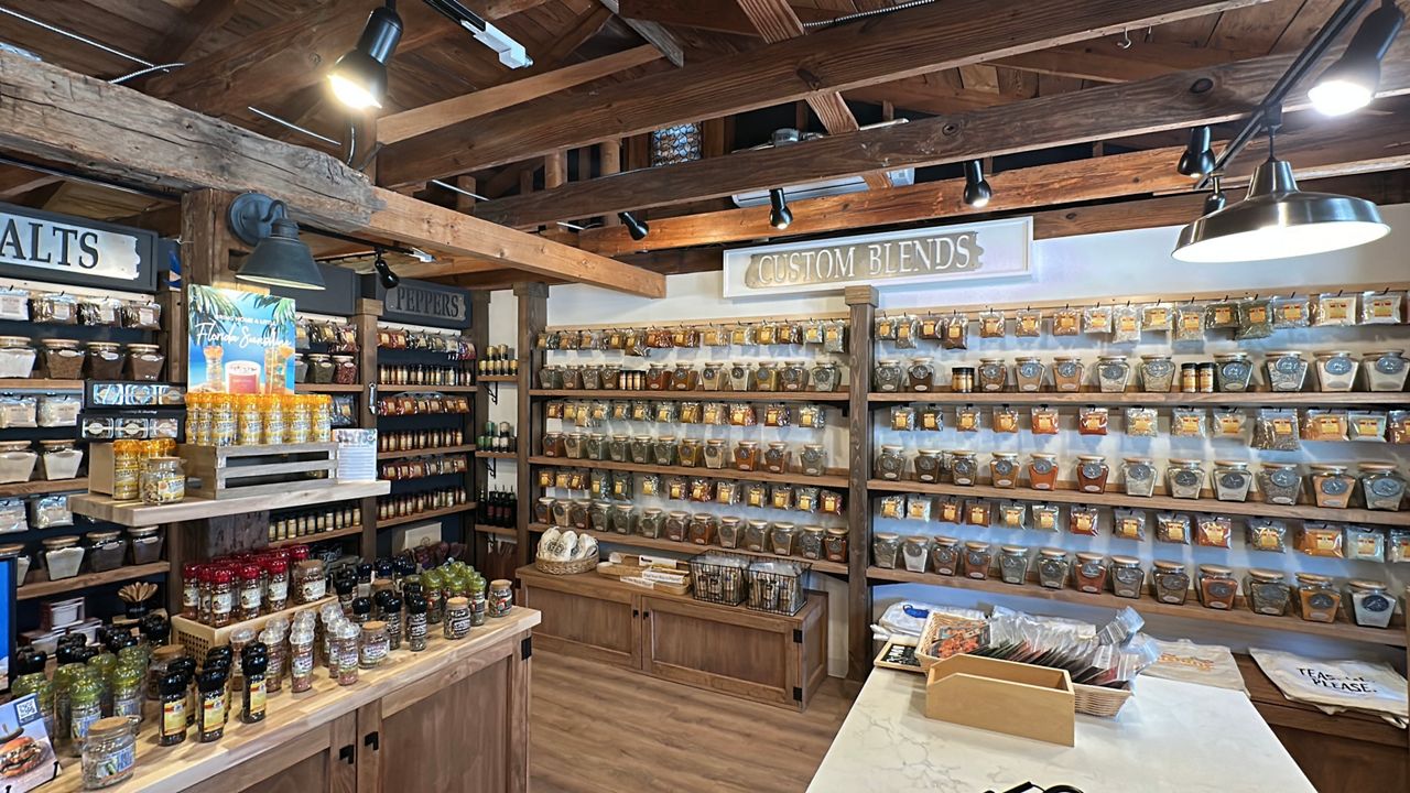 Interior of the newly rebuilt Spice & Tea Exchange. (Spectrum News/Randy Levine)
