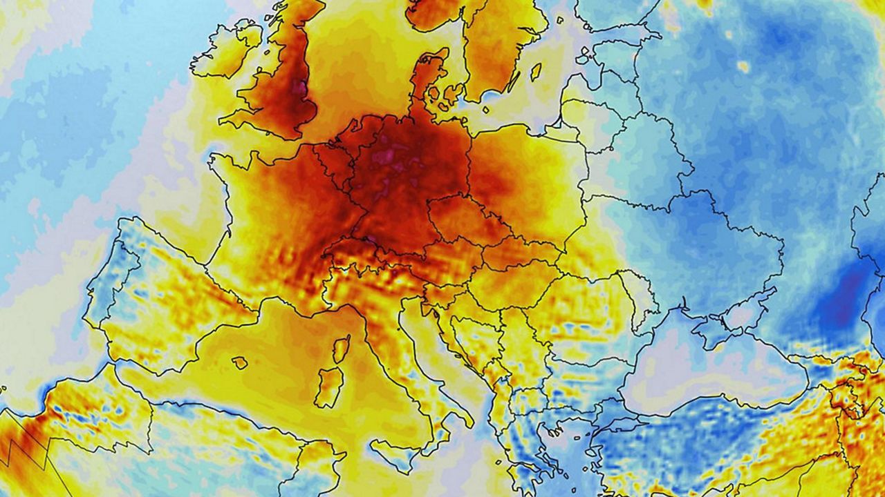 Excessive heat in parts of Europe