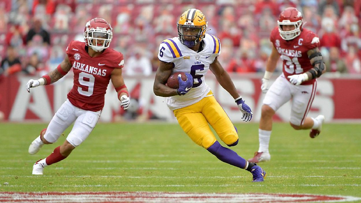 Ja'Marr Chase, Terrace Marshall Jr. return for LSU football pro day