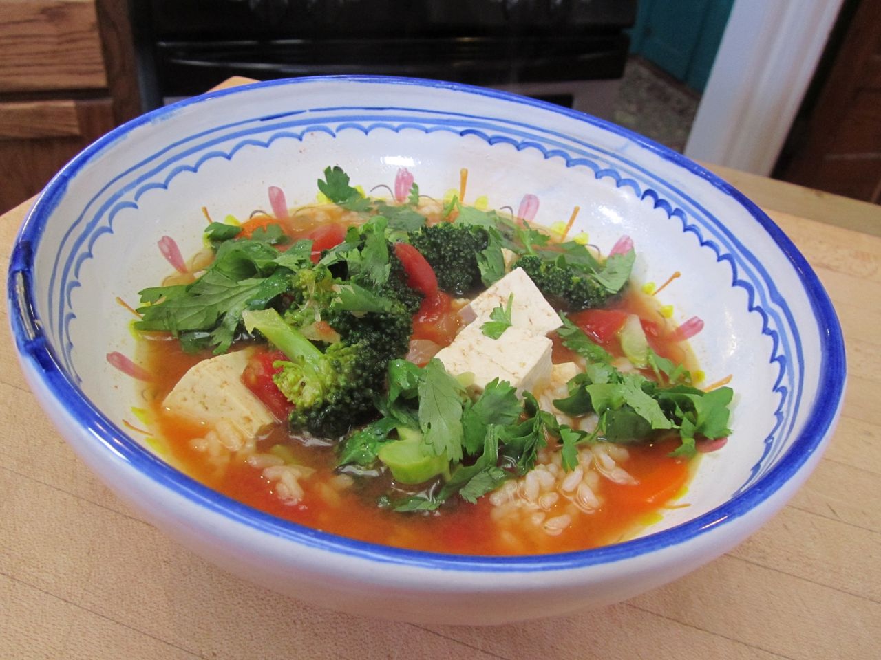Thai Curry Vegetable and Tofu Soup