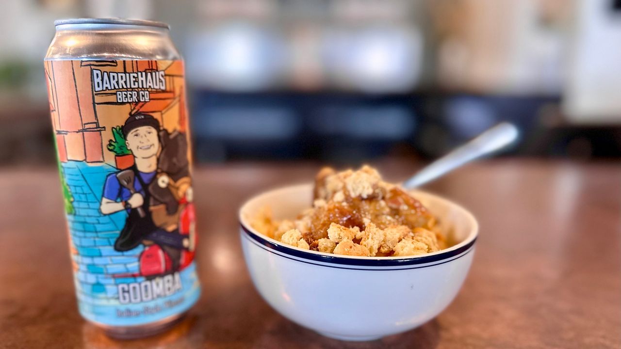 The 12th Anniversary of LOKO Cuisine's Eggs & Kegs will take place at BarrieHaus Beer Company in Tampa's Ybor City on May 18th, 2025. Chef John LoScalzo is on his own beer label-- the cartoon version. It pairs perfectly with his French Toast Bake. Photo by Bobby Collins/Staff