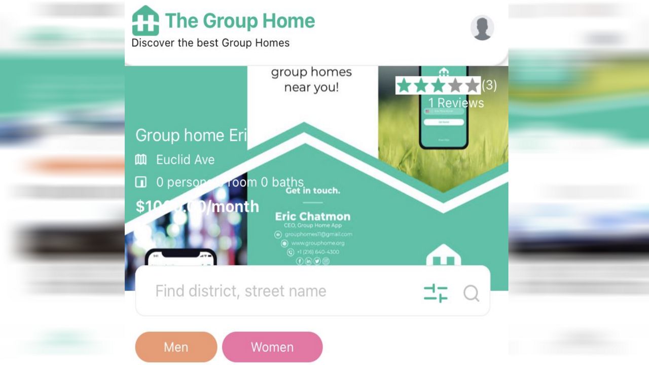 Group Home App home screen
