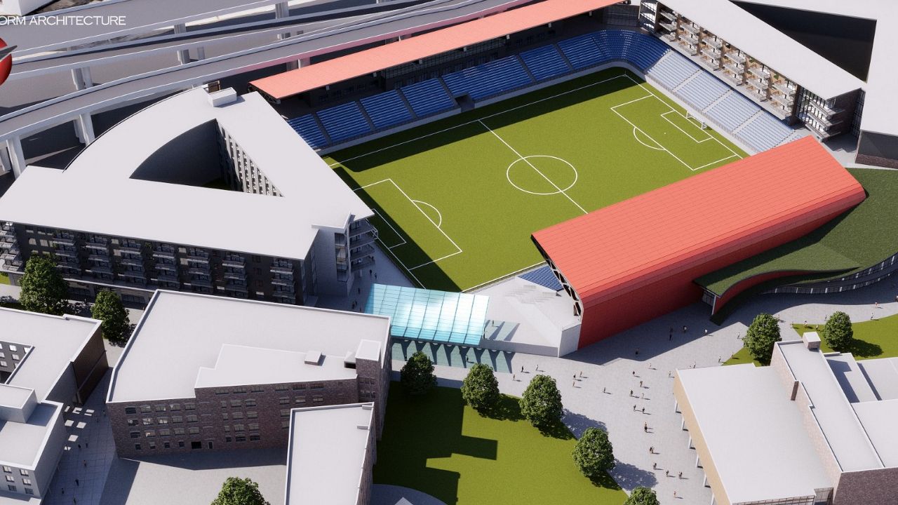 soccer stadium rendering