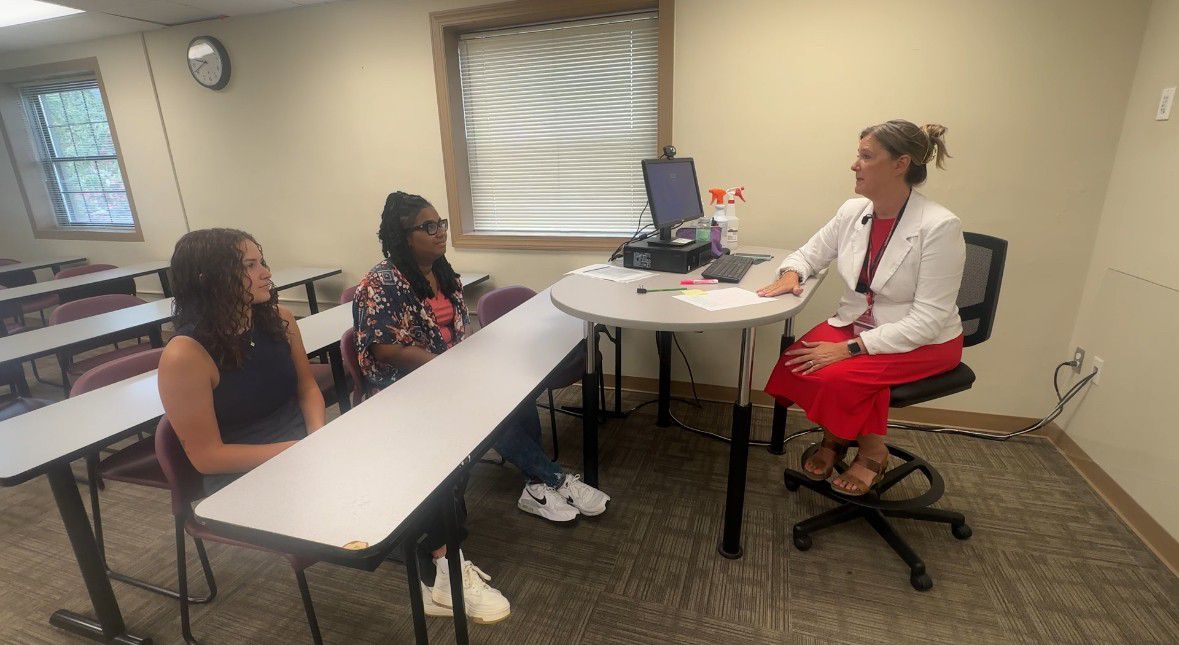 Dr. Sharon Webb is preparing these Gardner-Webb students for careers in clinical mental health counseling (Spectrum News 1/Jennifer Roberts). 