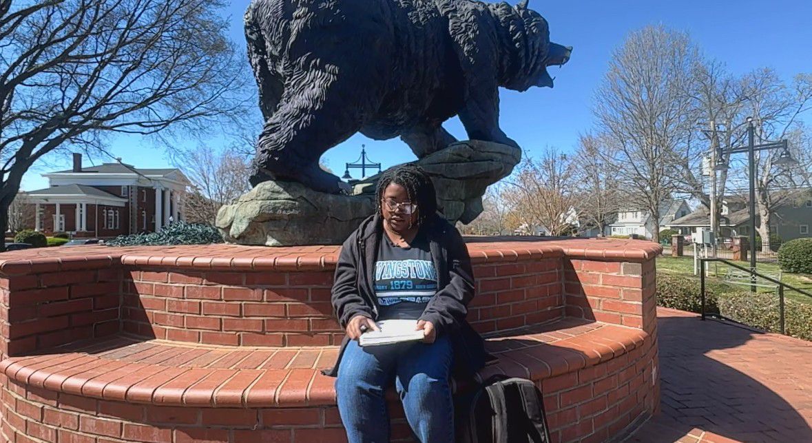Kamari Scales is enrolled at Livingstone College. Scales says her higher education dreams became reality after receiving scholarship funds. (Spectrum News 1/Jennifer Roberts)