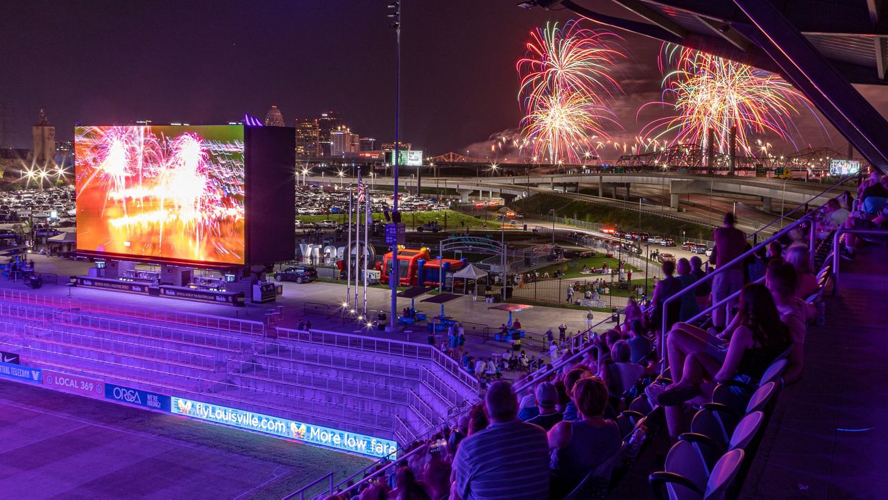 thunder over louisville as viewed from Lynn Family Stadium