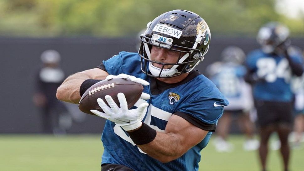 Tim Tebow will open training camp Wednesday as Jacksonville's fourth- or fifth-string tight end.