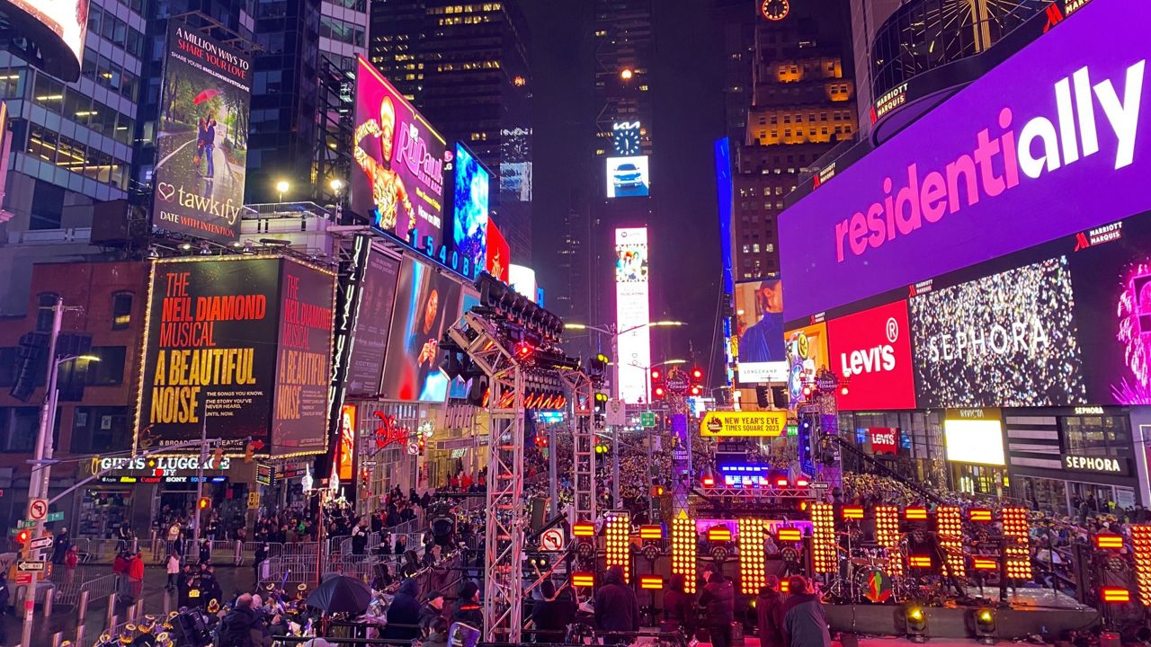 Revelers ring in the new year in Times Square