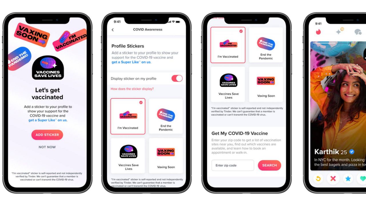 Tinder will unveil new features for vaccinated users this week along with a slew of other U.S. dating apps in a White House effort to get more young people vaccinated. (Photo courtesy of the White House)