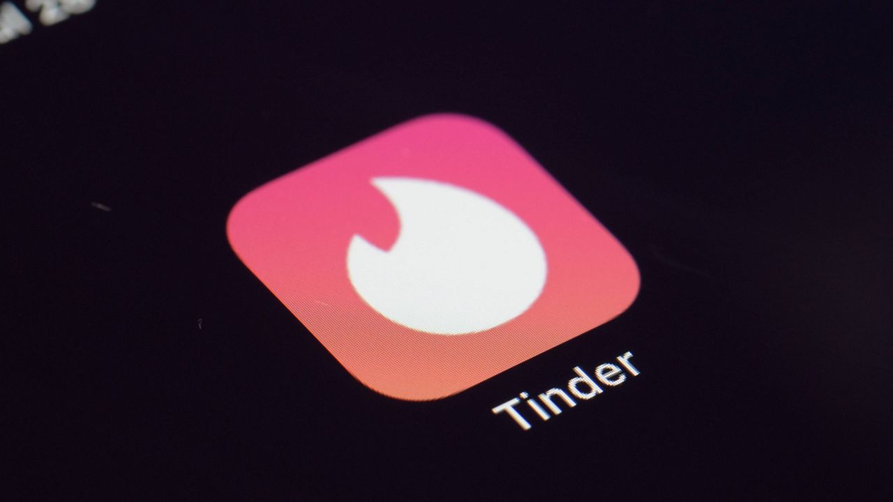 Icon for the Tinder dating app (AP Photo/Patrick Sison)