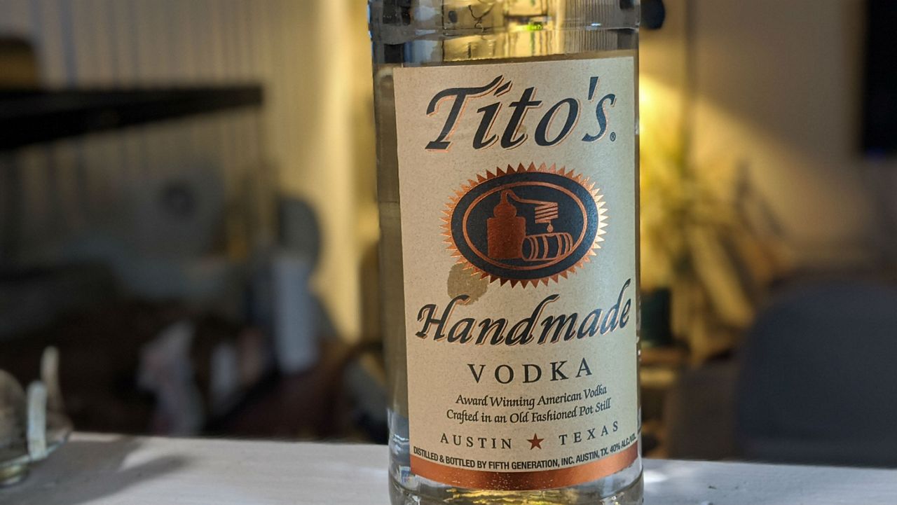 Bottle of Tito's Handmade Vodka. (Spectrum News)