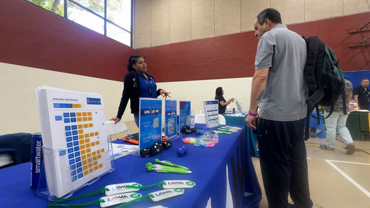 Pictured here is the Hire a Survivor job fair. (Spectrum News/Tara Lynn Wagner)
