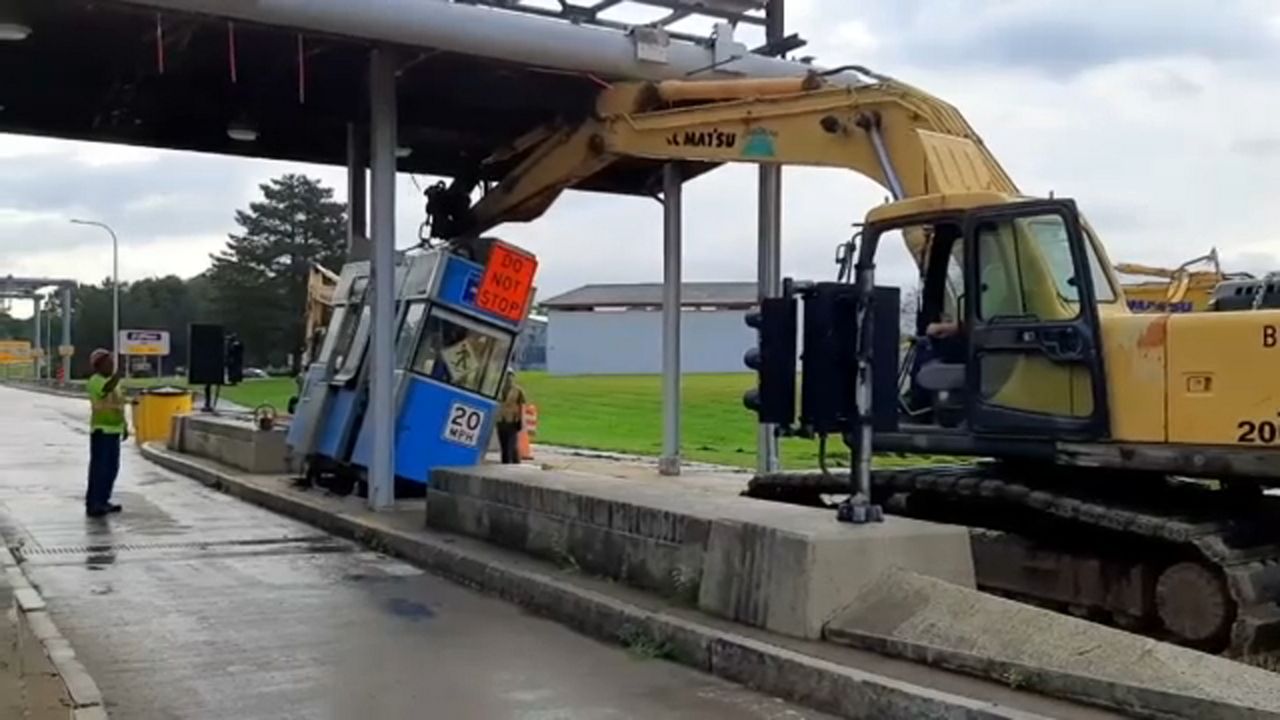 Final Toll Booth Removed On New York State Thruway