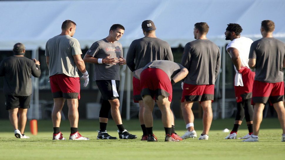 Tom Brady, LeSean McCoy, Rob Gronkowski, 2020 Bucs Training Camp, In the  Current