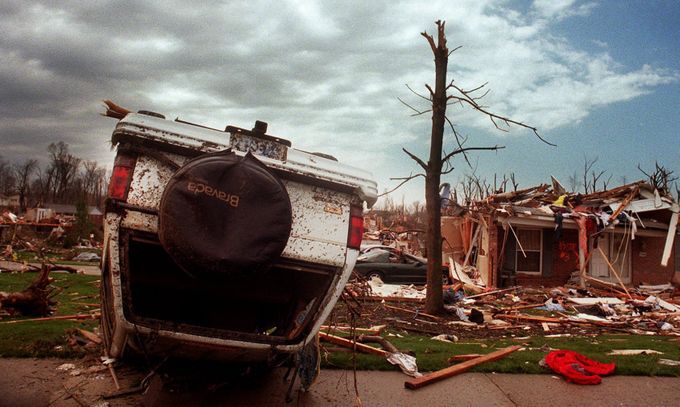 Blue Ash Tornado Damage 4/9/99
