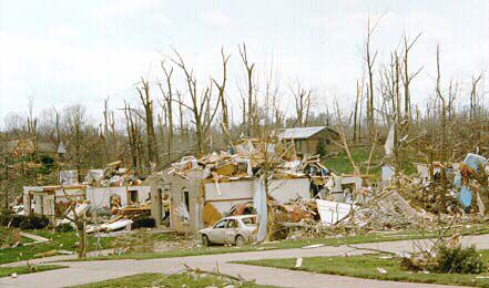 Blue Ash Tornado Damage 4/9/99