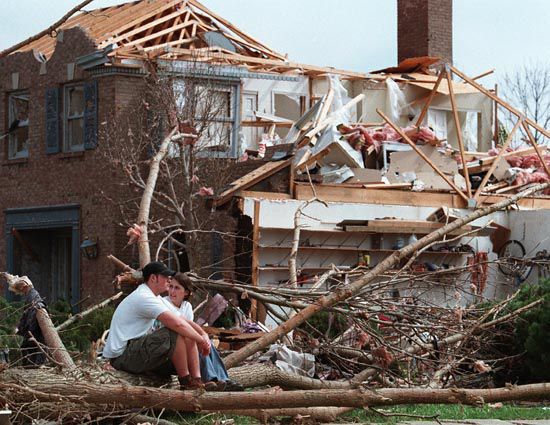 Blue Ash Tornado Damage 4/9/99