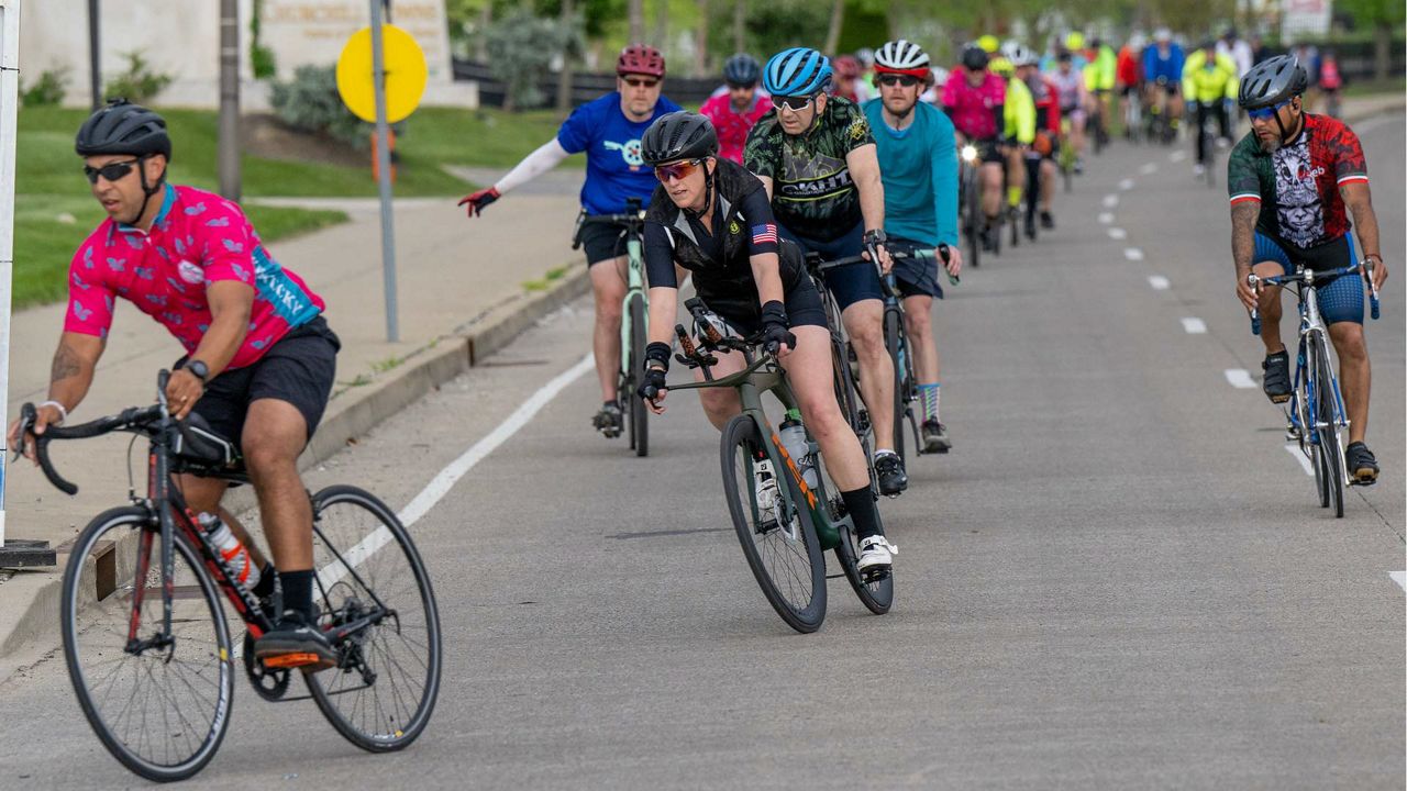 Riders register. It's time for Tour de Lou