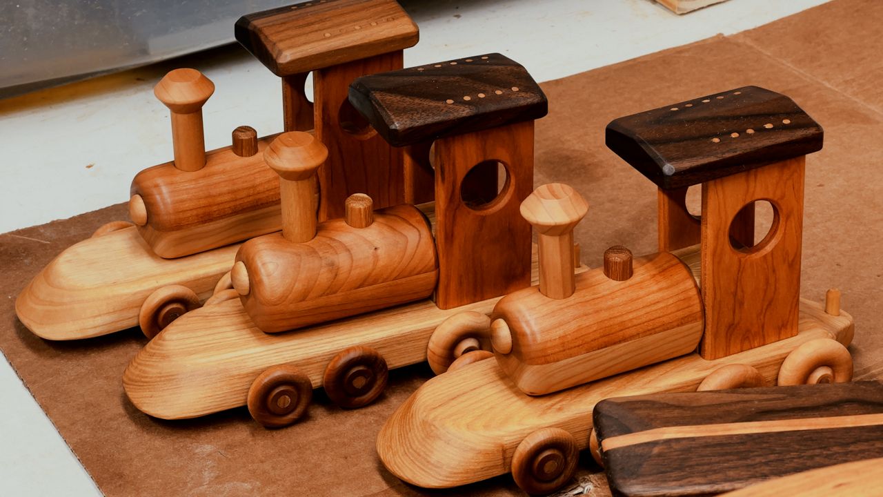Handmade wooden toys making a comeback