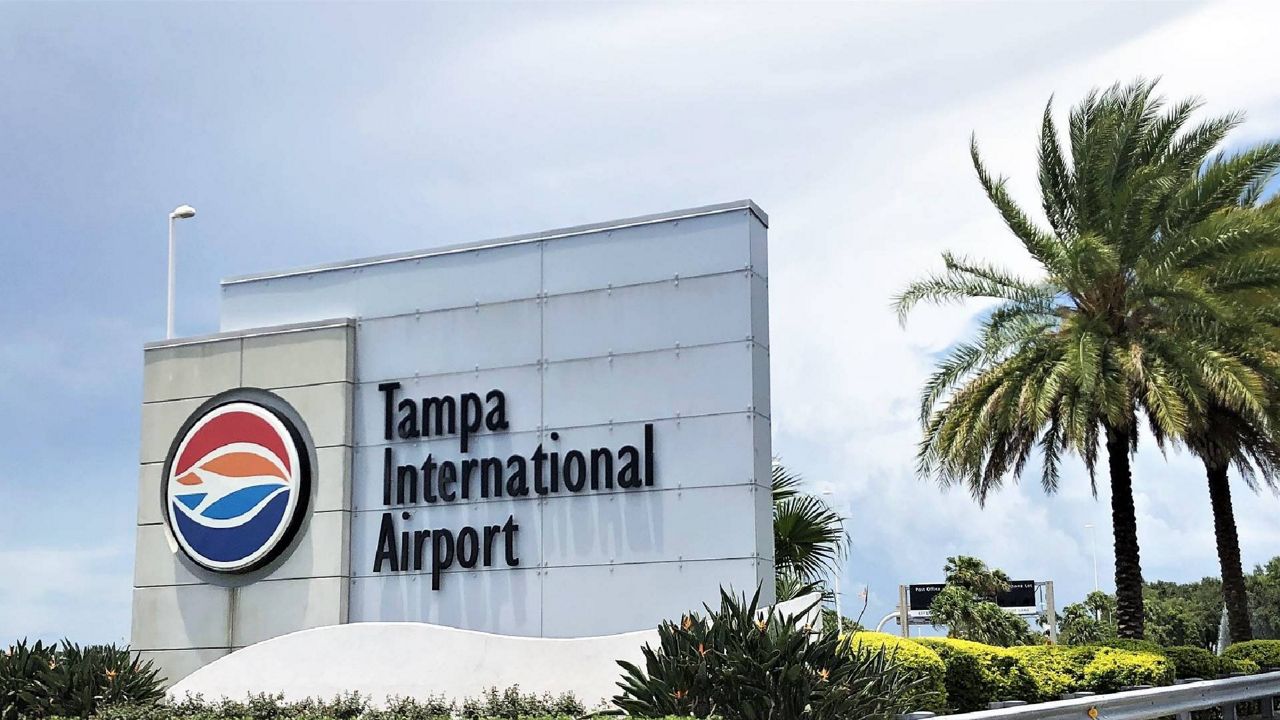 Tampa International Airport's sign outside their facilities. (File)