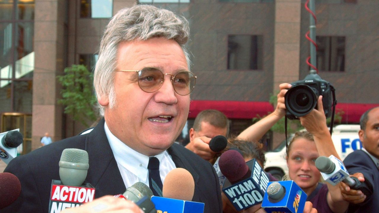 Ohio Rep. James Traficant, pictured here in July 2002, was the last member of Congress to be expelled.  (AP Photo/Mark Duncan, File) 