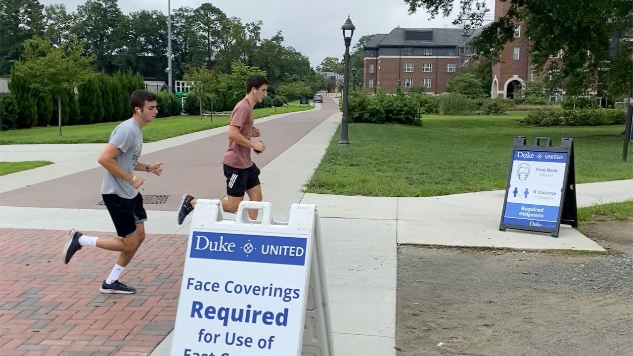 Duke University says either comply or walk somewhere else.