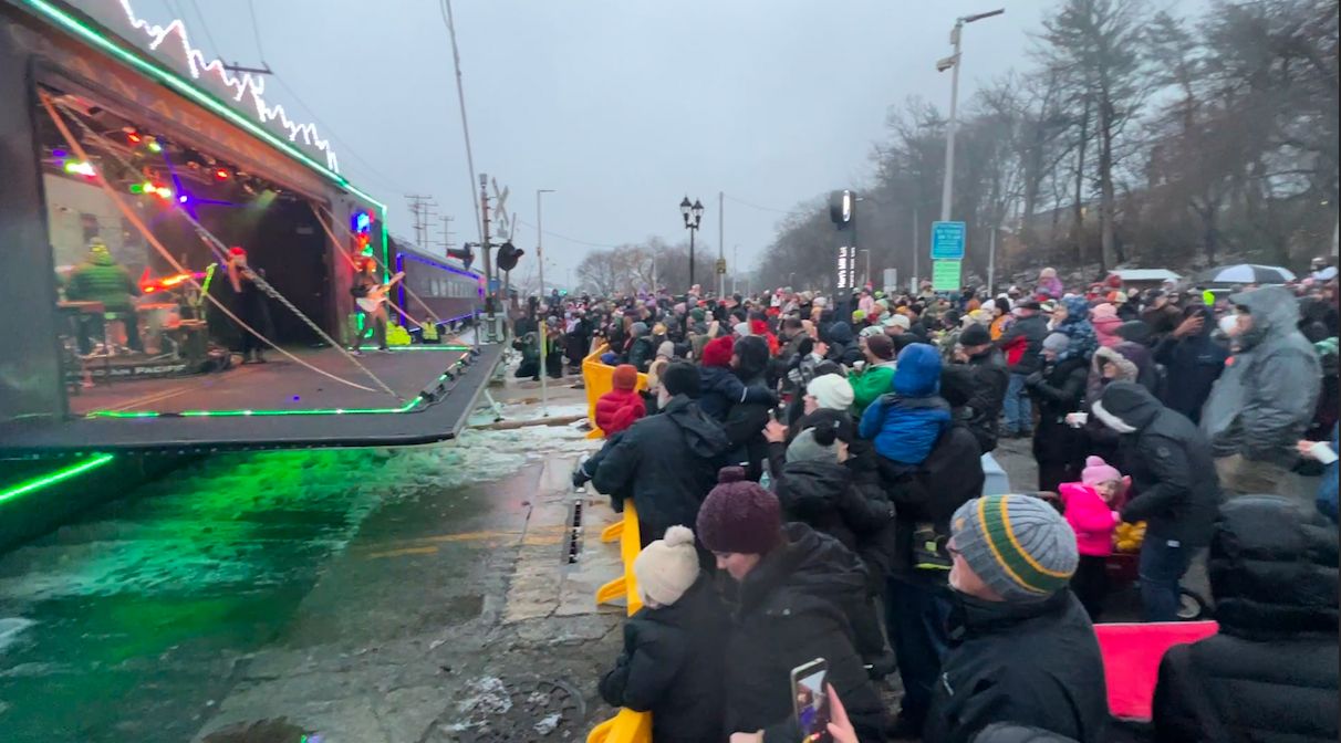 Holiday Train brings cheer to Wauwatosa community