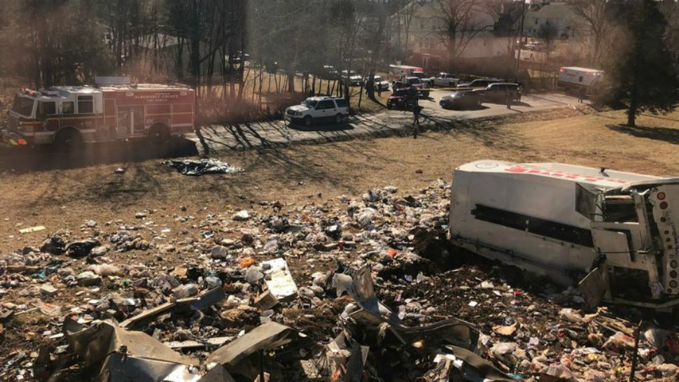 This photo provided by a member of Congress shows a crash site near Crozet, Va., Wednesday, Jan. 31. (AP Photo)